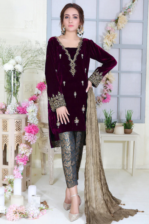Party dress pakistani sales 2019