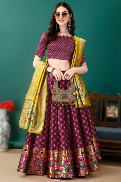 Magenta lehenga online online