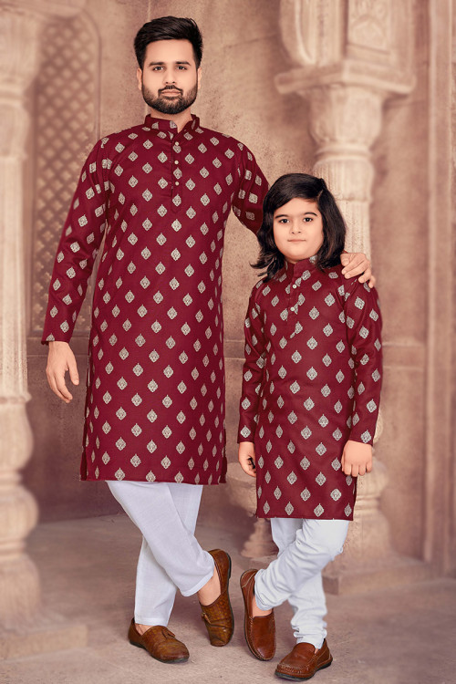 Father son matching kurta sales