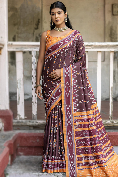 Explore Exquisite Ikkat Sarees Silk Cotton Andaaz Fashion USA