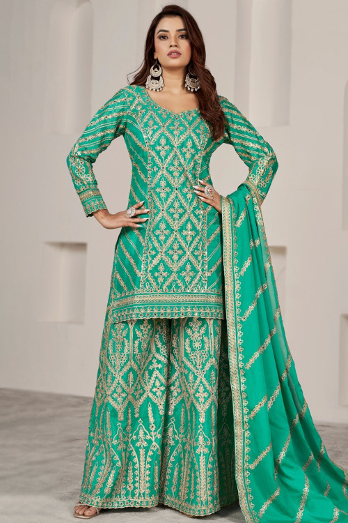 Long kameez with palazzo outlet