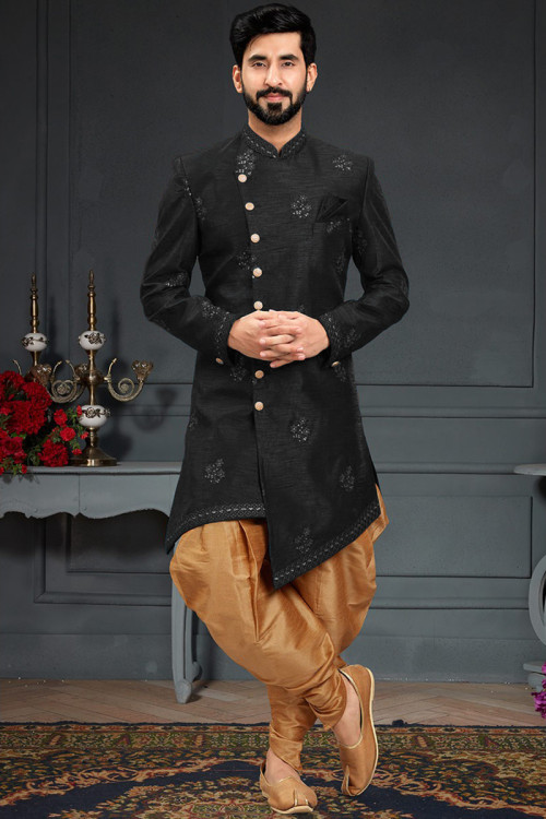 Buy 66 9XL Size Asymmetric Grey Pakistani Wedding Clothing Online