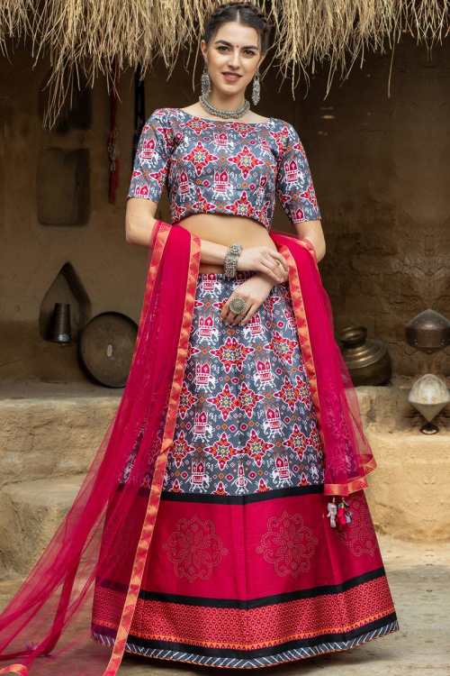 Multi Color A Line Lehenga