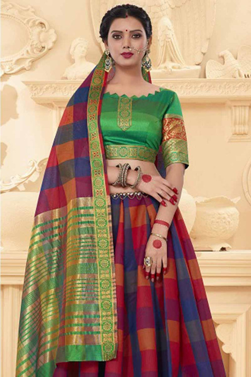 Buy Multi Colour Art Silk Saree With Art Silk Blouse Online - SARV01861 ...