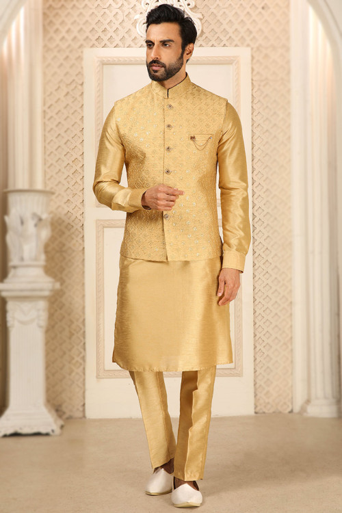 Yellow kurta pajama punjabi style sales