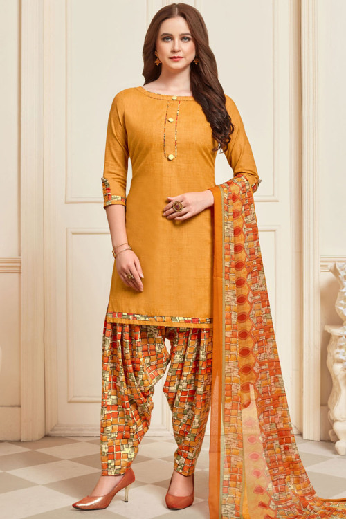 Punjabi suit cotton de top