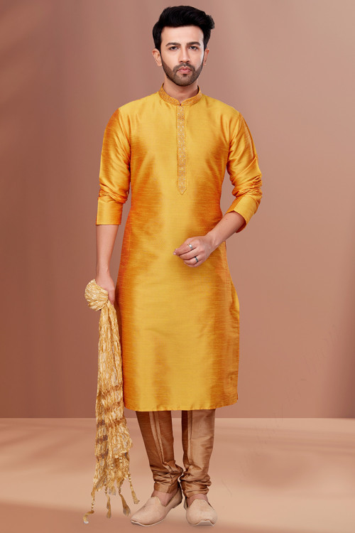 Buy 64 8XL Size Yellow Mehndi Indian Dresses Online for Men in USA