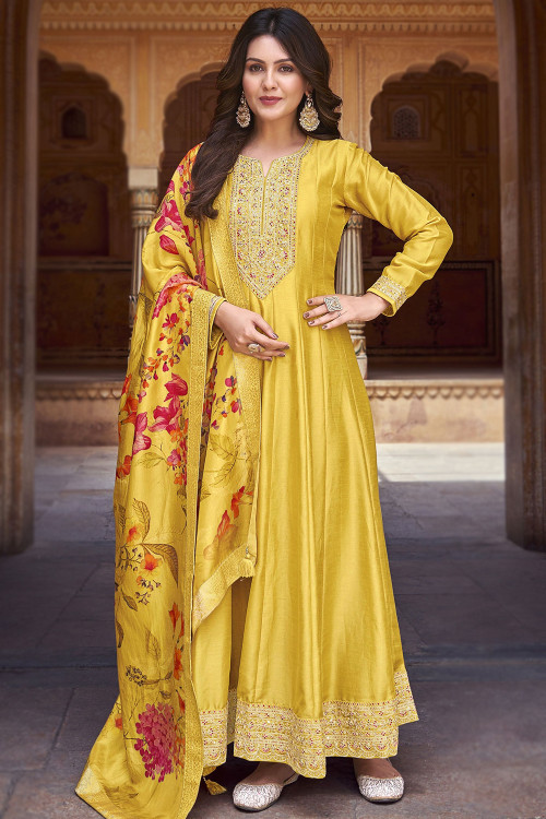 Frock suit yellow colour clearance