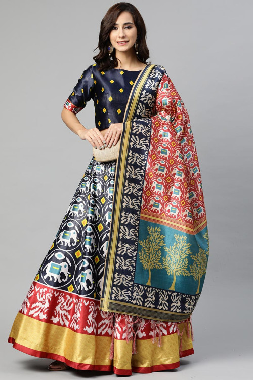 Isha Gupta Tayal Pre-stitched Lehenga Saree With Top | Grey, Floral Motifs,  Chiffon, V-neck, Half | Lehenga saree, Aza fashion, Saree