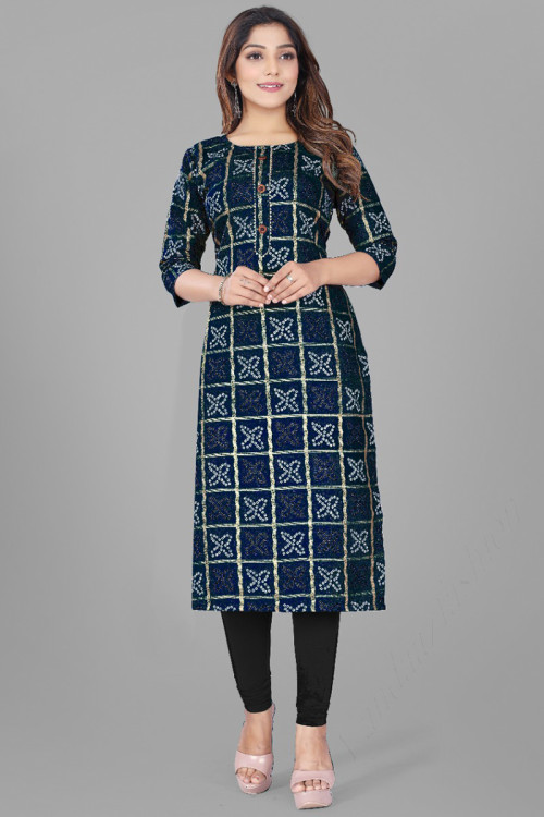 Buy Bandhej Navratri Cotton Plus Size Kurtis Online for Women in UK