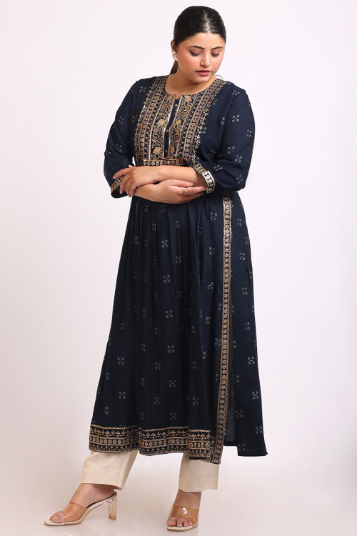 Buy embroidered kurtis online top