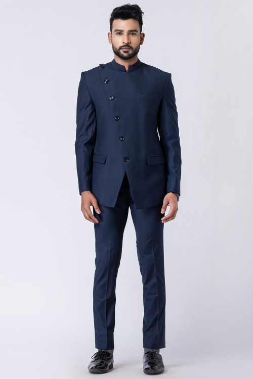 Buy Engagement Chinese Collar Neck Plain Indian Dresses Online for Men in UK