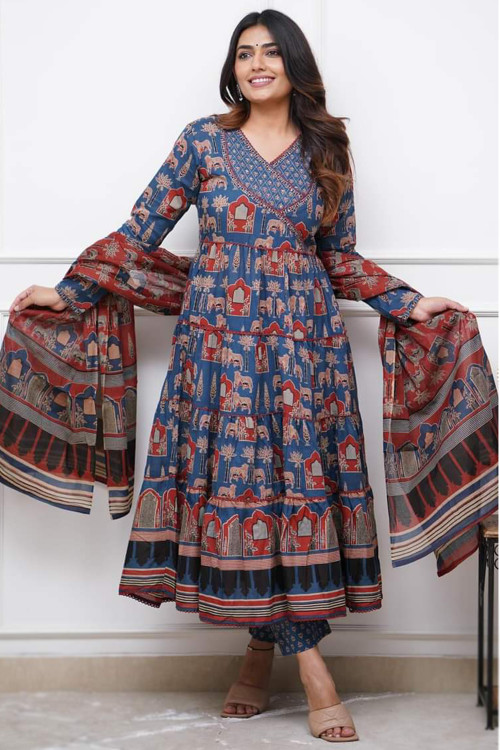Cotton ethnic dresses online discount