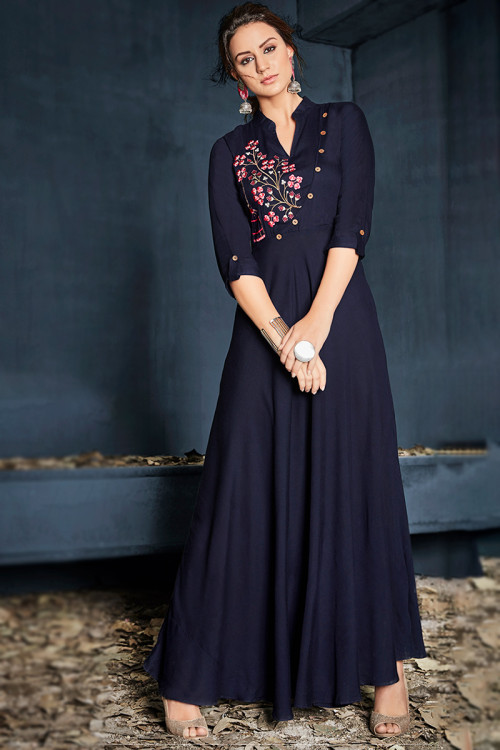 Ankle Length Indian Kurti Tunic Buy Ankle Length Indian Kurti Tunic for Women Online in USA