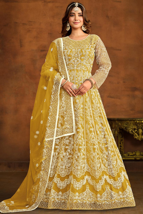 Buy Yellow Kurta Set With Gota Patti Embroidery Kalki Fashion India
