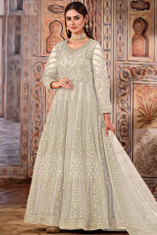 Buy White Anarkali Dresses in Australia & New Zealand | Empress – Empress  Clothing