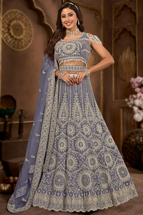 Cold shoulder lehenga choli hot sale