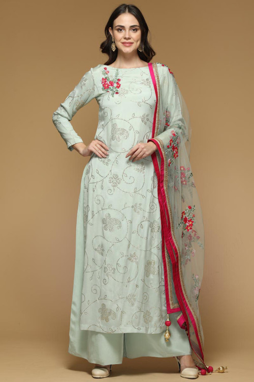 Straight Casual Wear HARITA Rayon Ladies Embroidered Designer Pant Suit at  Rs 720 in Jaipur