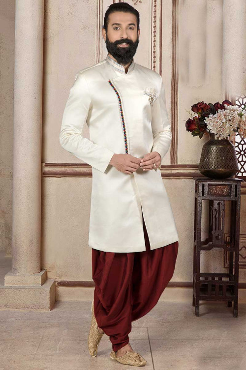Mens Kurta Pajama for Marriage - 15 Trending Designs for Traditional Look | Wedding  dress men, Sherwani for men wedding, Groom dress men