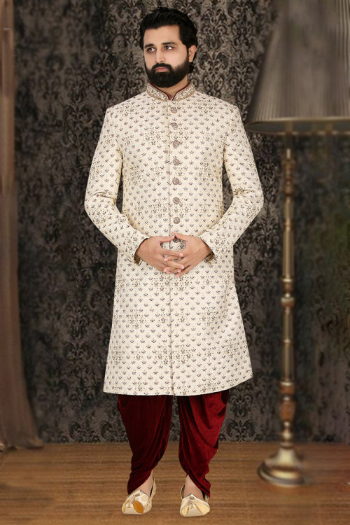 Buy Dhoti White Bengali Punjabi Wedding Clothing Online for Women in USA