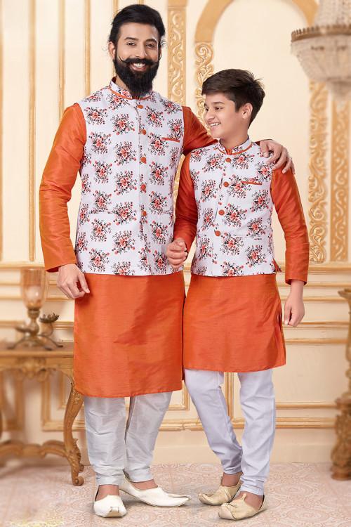 Orange Kurta Pajama Buy Orange Kurta Pajama for Men Online in USA