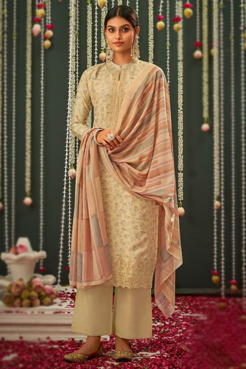 Cotton silk suits online on sale
