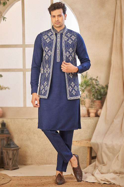 Buy Lohri Dori Work Rajasthani Kurta Pajama Online for Men in UK