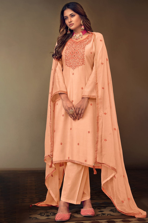 Peach suits for ladies outlet