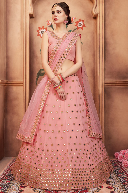 Mirror Work Lehengas Buy Mirror Work Lehenga Choli Online
