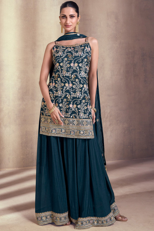Buy Spaghetti Strap Embroidered Salwar Kameez Online for Women in UK