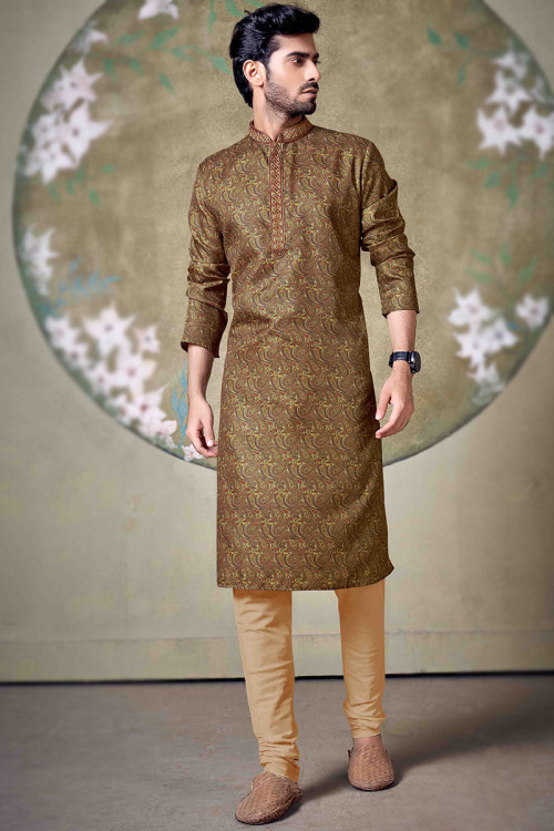 Buy 36 S Size Mehndi Paisley Print Indian Dresses Online for Men in UK