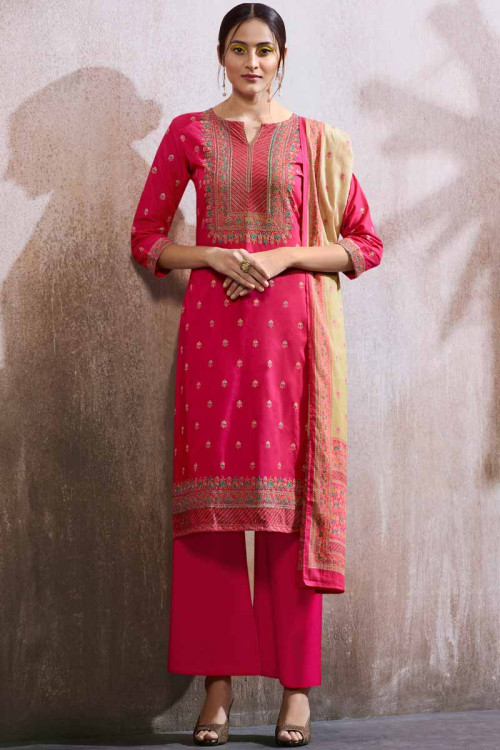 embroidered trouser suit