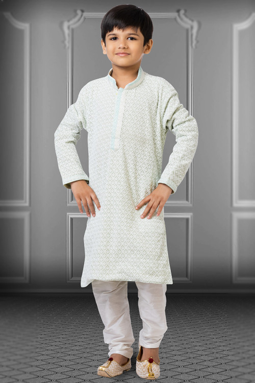 Buy Chikankari Green Boyswear Online for Kids in UK