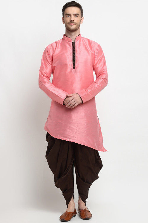 Pink kurta black pajama outlet