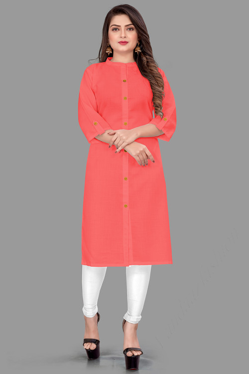 Plain cotton kurtis shop