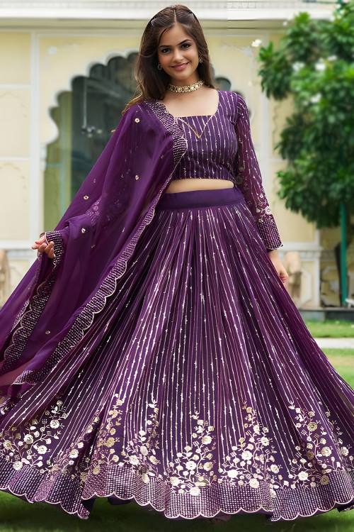 Full sleeves lehenga choli online store