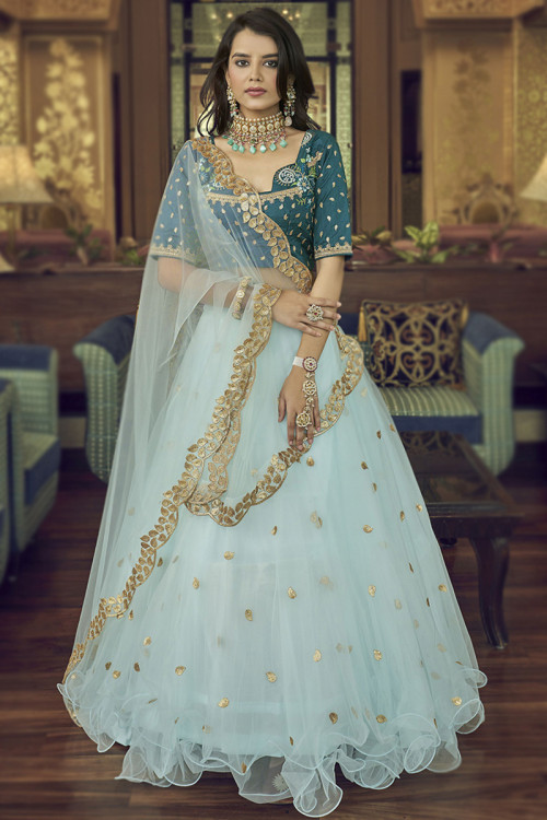 Blue clearance mehndi dress