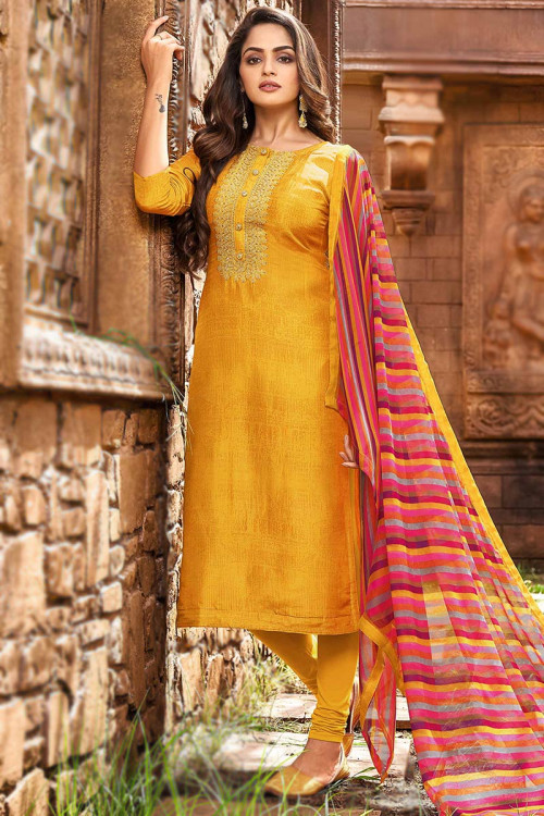 Latest churidar on sale
