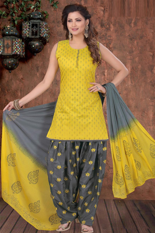 Yellow Patiala Suits - Shop Yellow Indian Patiala Suits Online