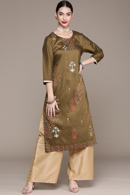 Buy Ready to Wear Diwali Chiffon Plus Size Kurtis Online for Women in Malaysia