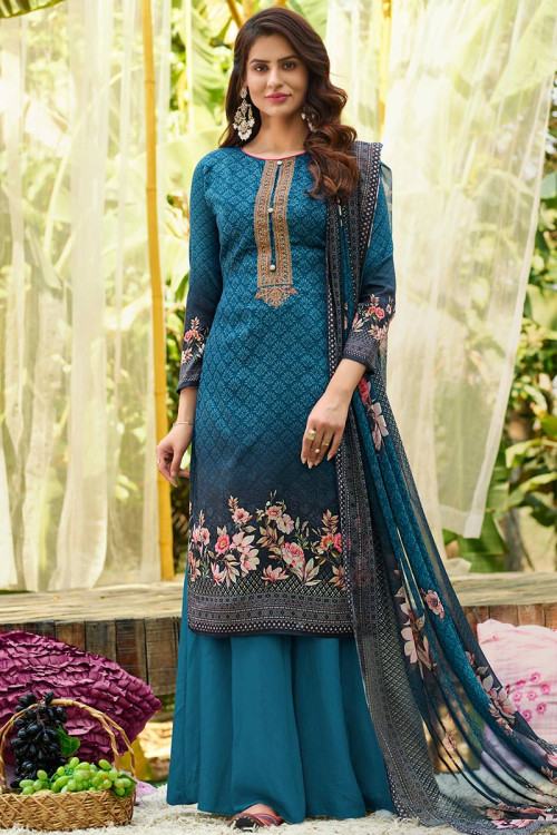 Cotton sharara suits sales online