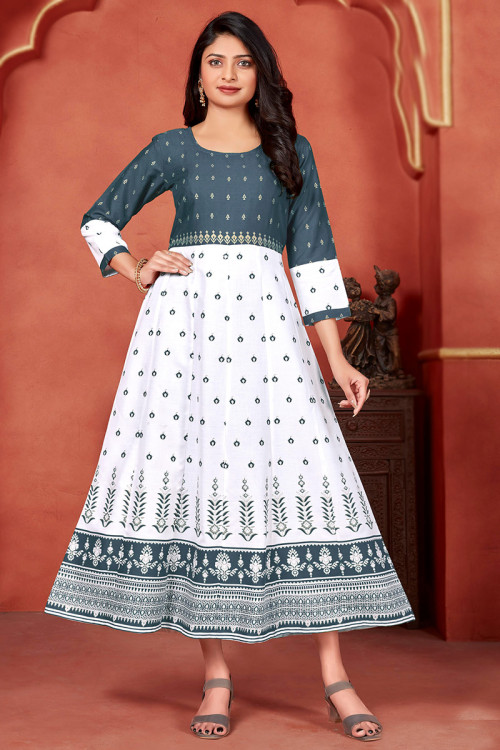 Buy 52/XXL Size Grey Indian Kurti Tunic Online for Women in USA