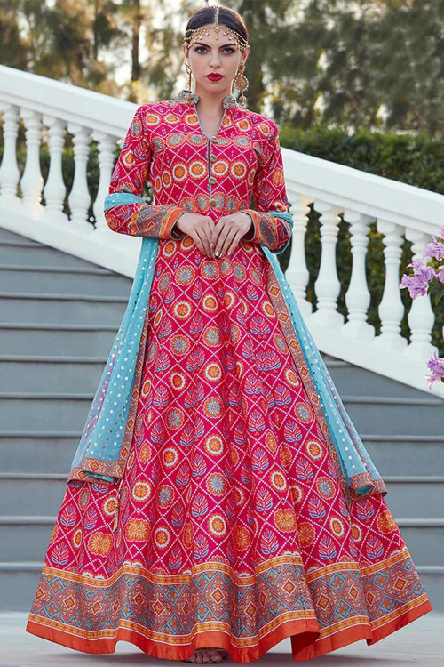 Party Wear Georgette Designer Long Anarkali Salwar Suits at Rs 2969 in Surat