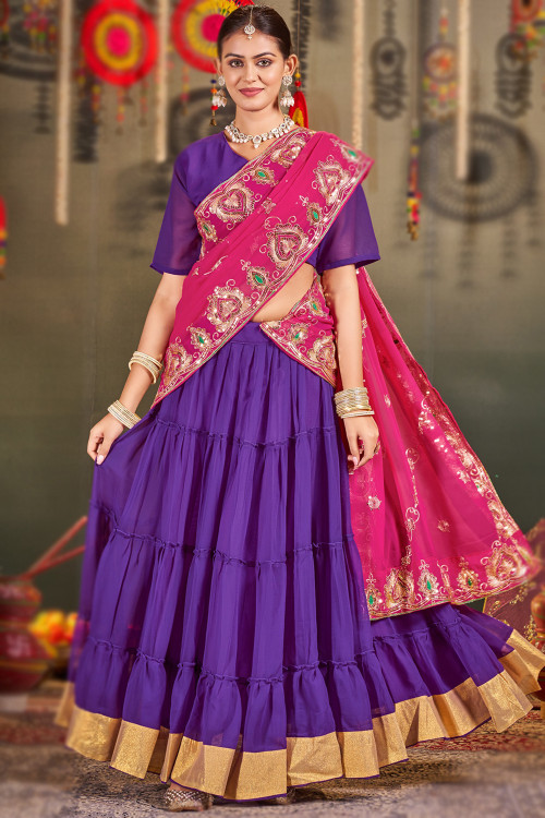 Double layer chaniya choli for navratri clearance