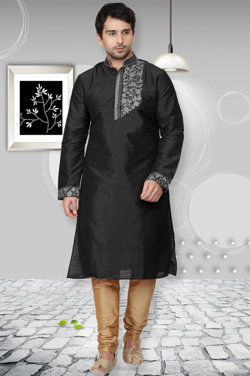 Black kurta pajama discount women