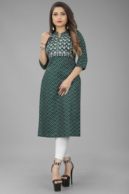 Chinese top neck kurtis