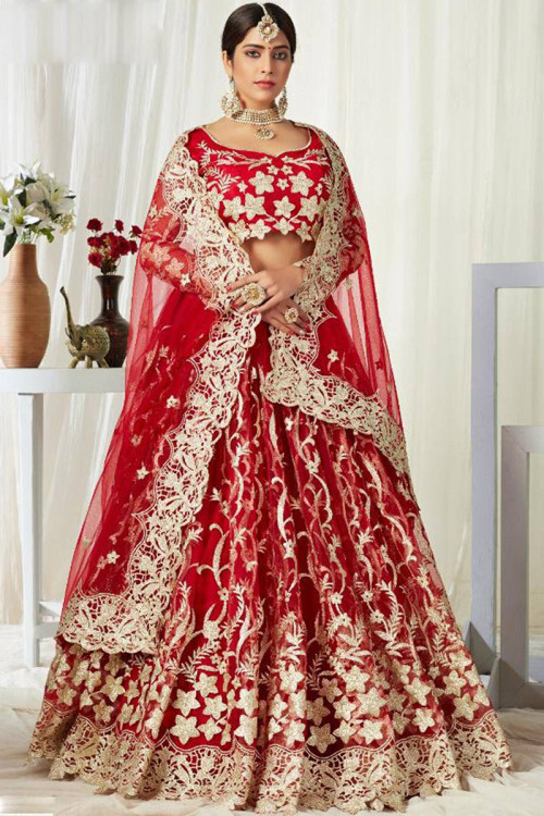 Red Bridal Lehenga - Buy Red Bridal Lehenga for Women Online-sgquangbinhtourist.com.vn