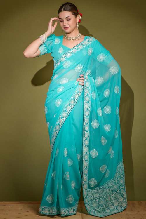 Puff Sleeve Plus Size Sarees: Buy Puff Sleeve Plus Size Sarees for