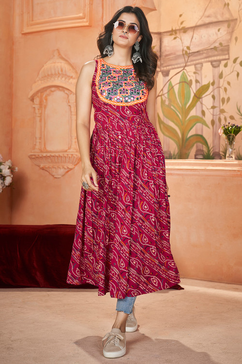 Buy Rayon Sleeveless Printed Indian Dresses Online for Women in UK