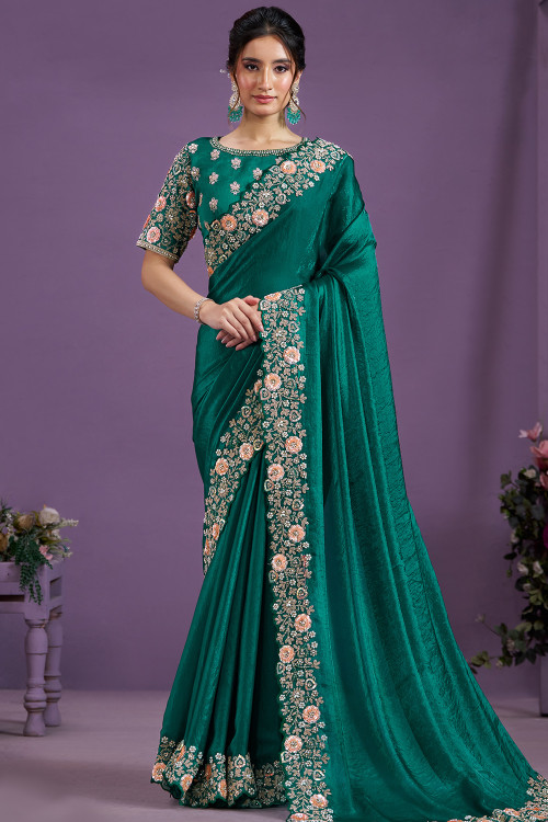 Buy Bridal Wear Stone Work Sarees Online for Women in Malaysia